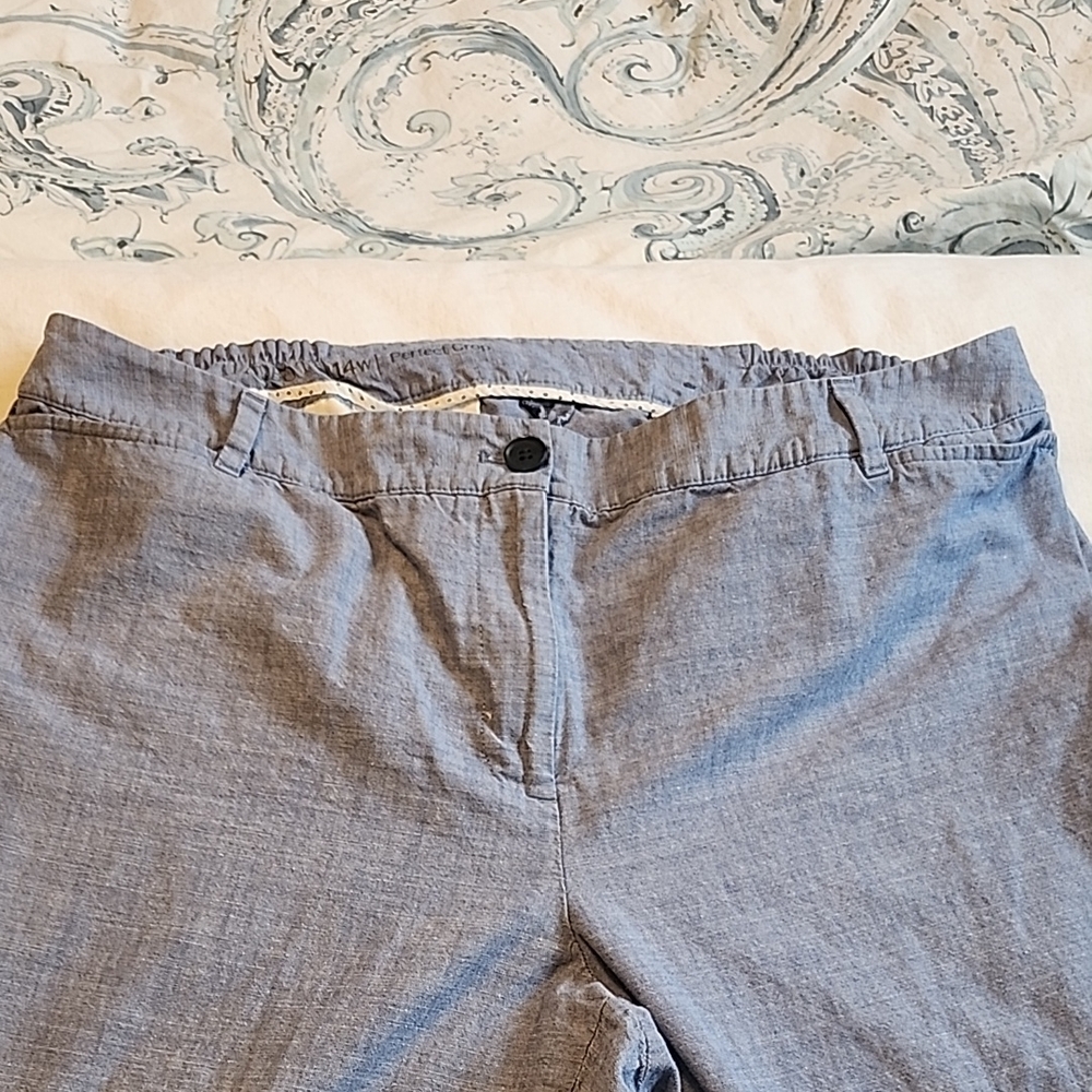 Women's Talbots Cotton Crop Pants 14W